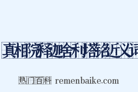 真相院释迦舍利塔铭近义词是什么意思的图片